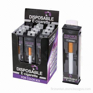 Disposable Electronic Cigarette Blister Cards/Color Box Packed with 340mAh Battery Capacity
